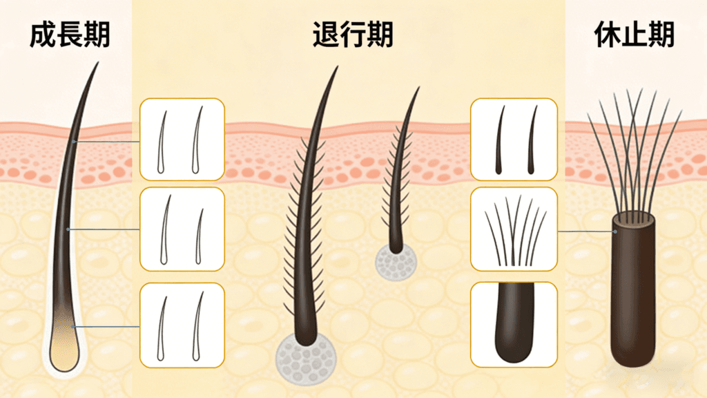 男性の薄毛(AGA)はなぜ進行するのか?医学的メカニズムと初期対策